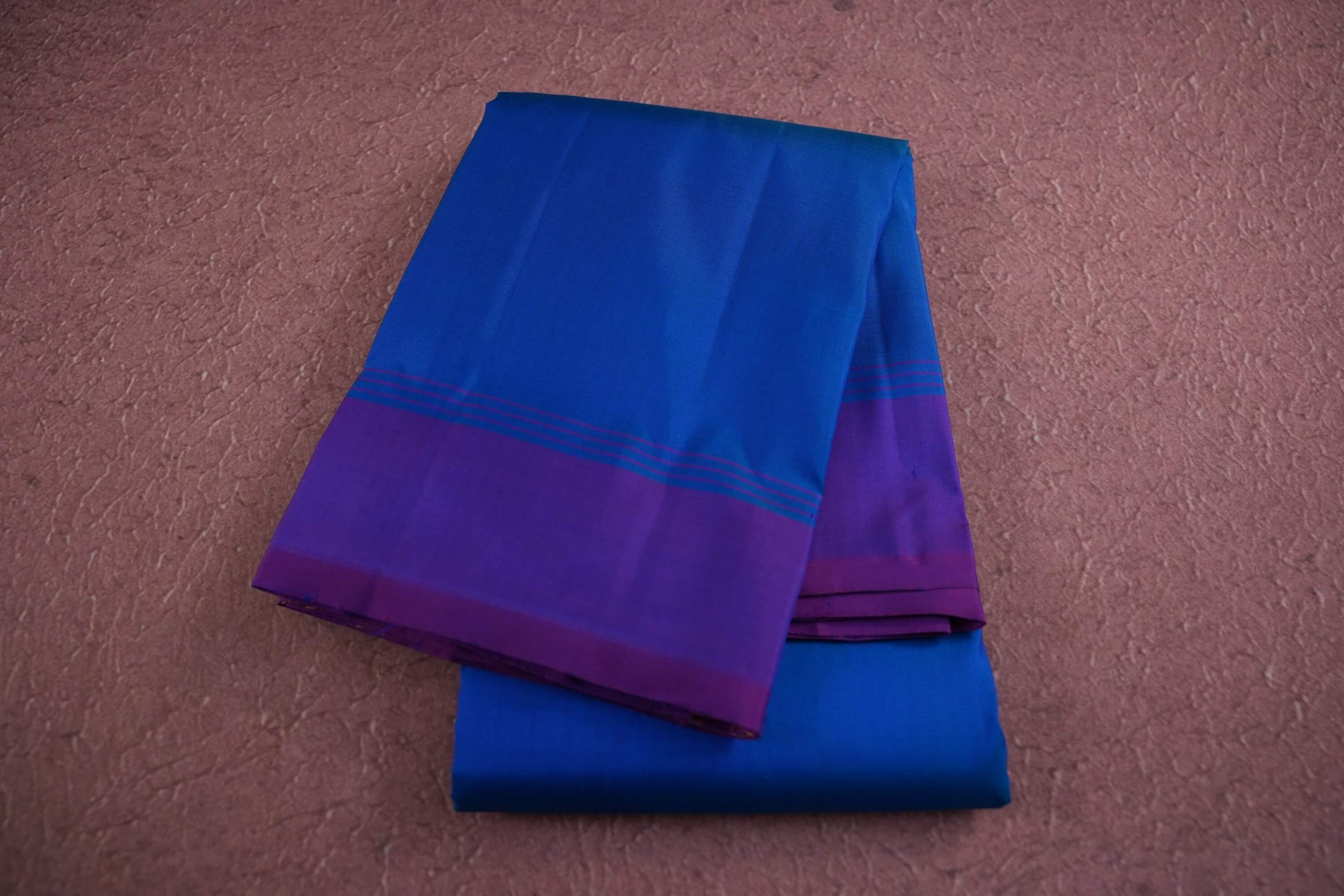 Peacock blue kanchipuram silk saree