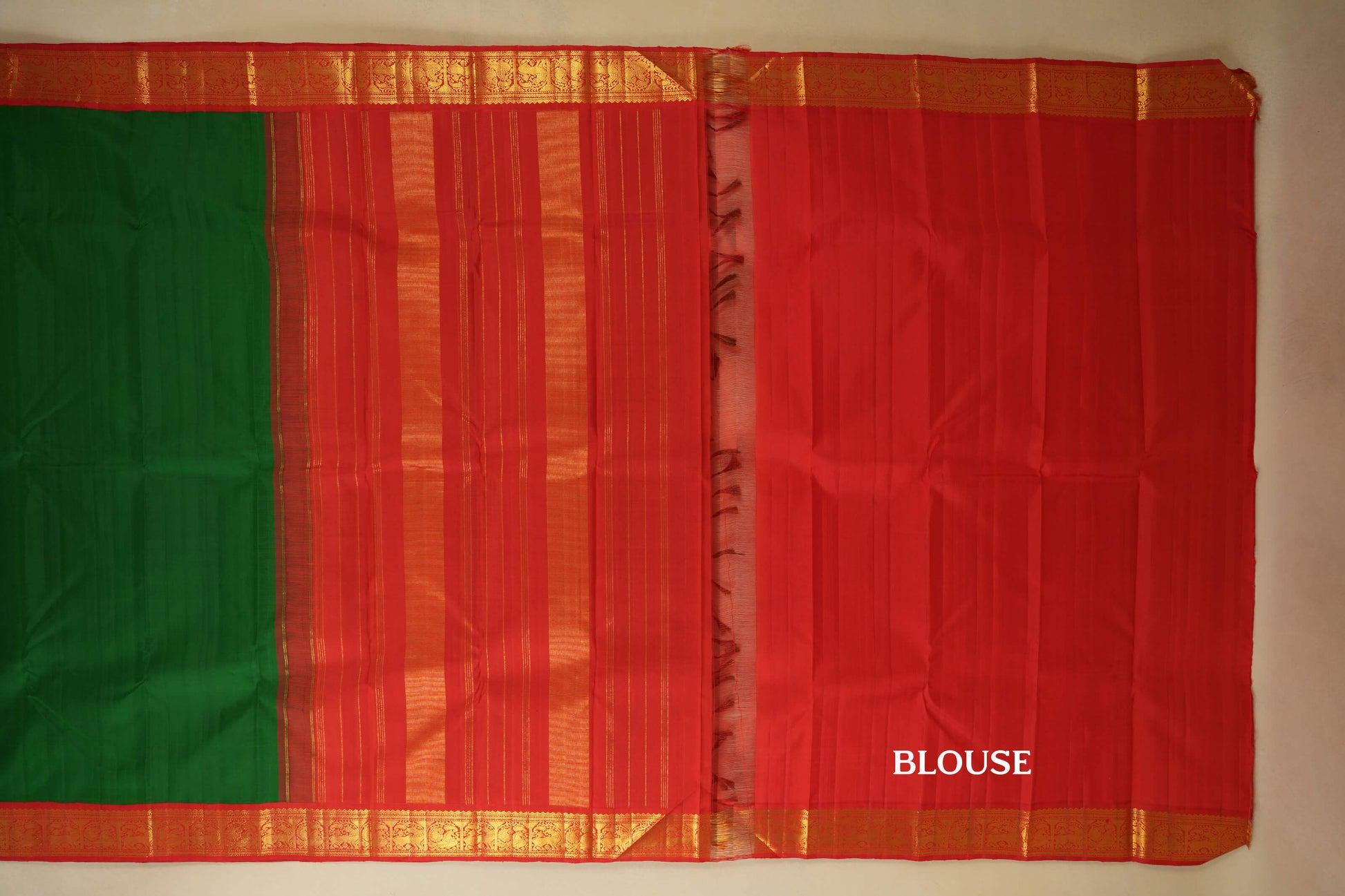 vintage kanjivaram silk saree blouse