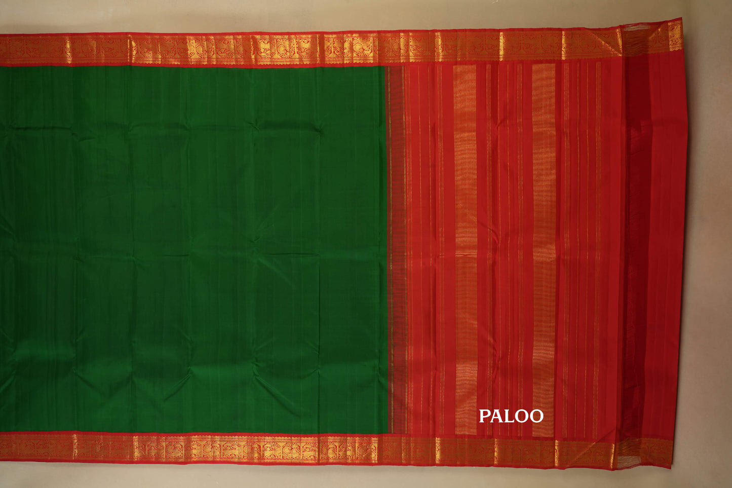 vintage kanjivaram silk saree paloo
