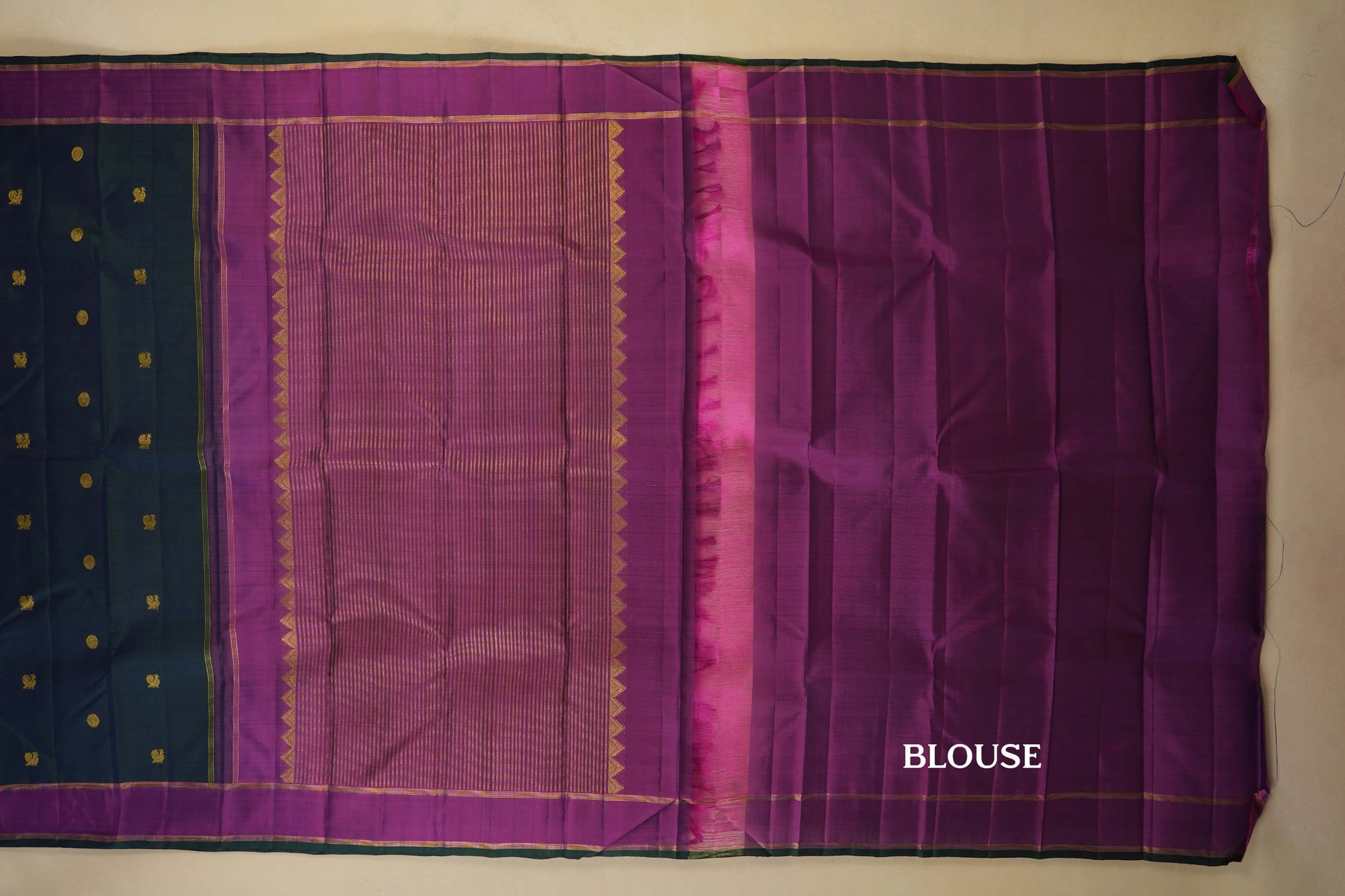 vintage kanjivaram silk saree blouse