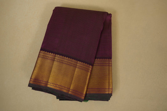 Magenta vintage kanjivaram silk saree
