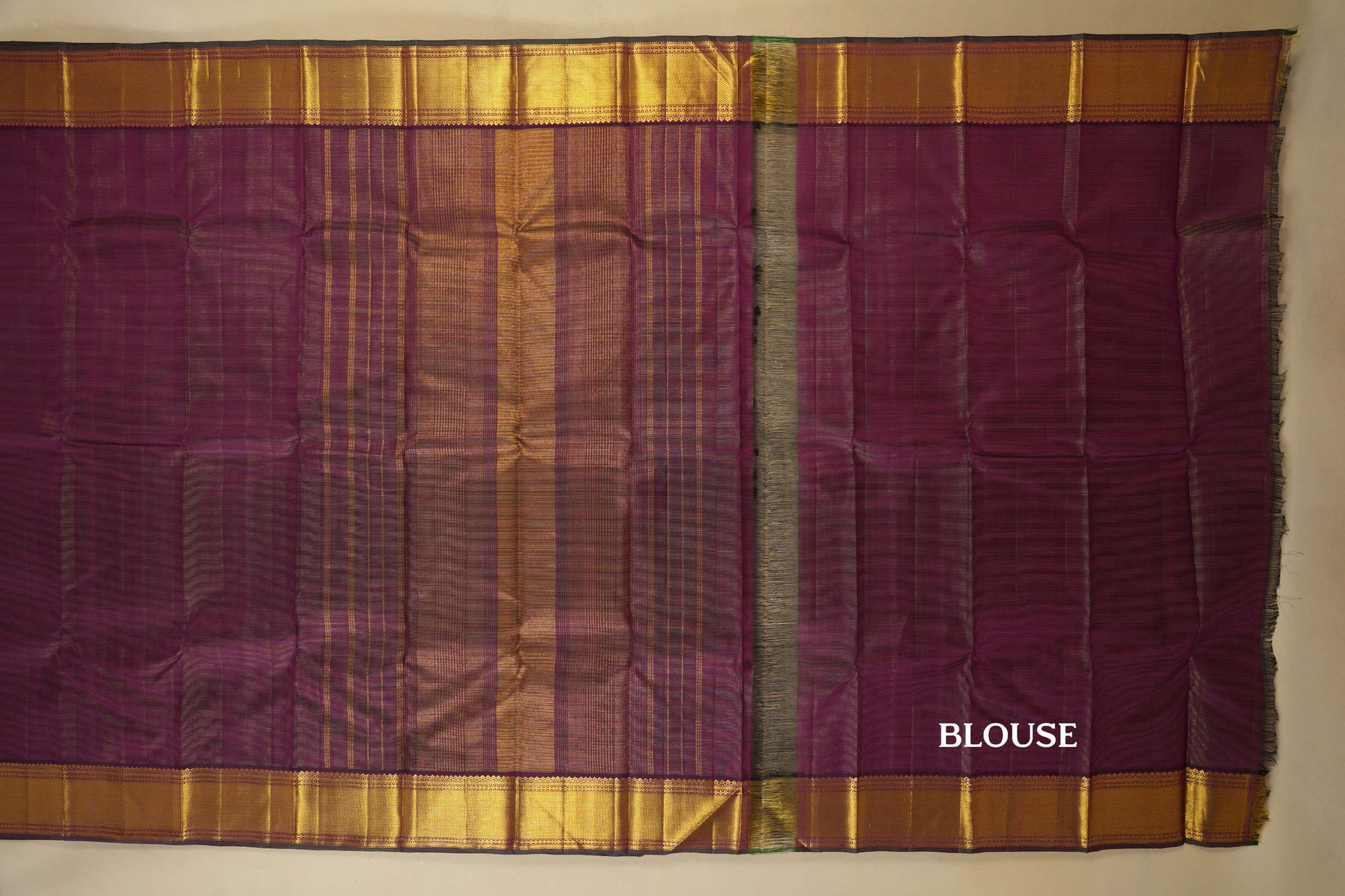 vintage kanjivaram silk saree blouse