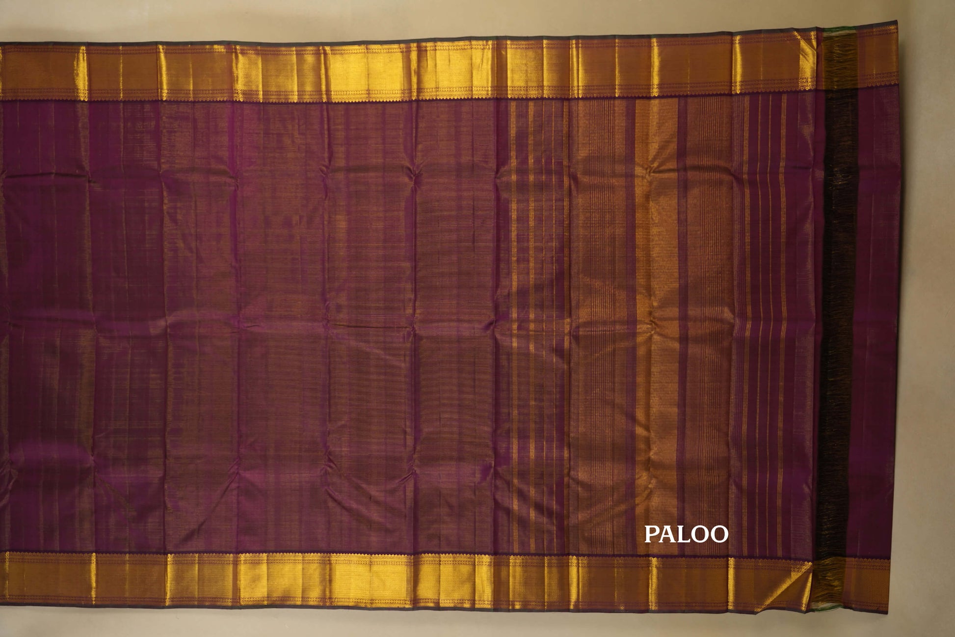 vintage kanjivaram silk saree paloo