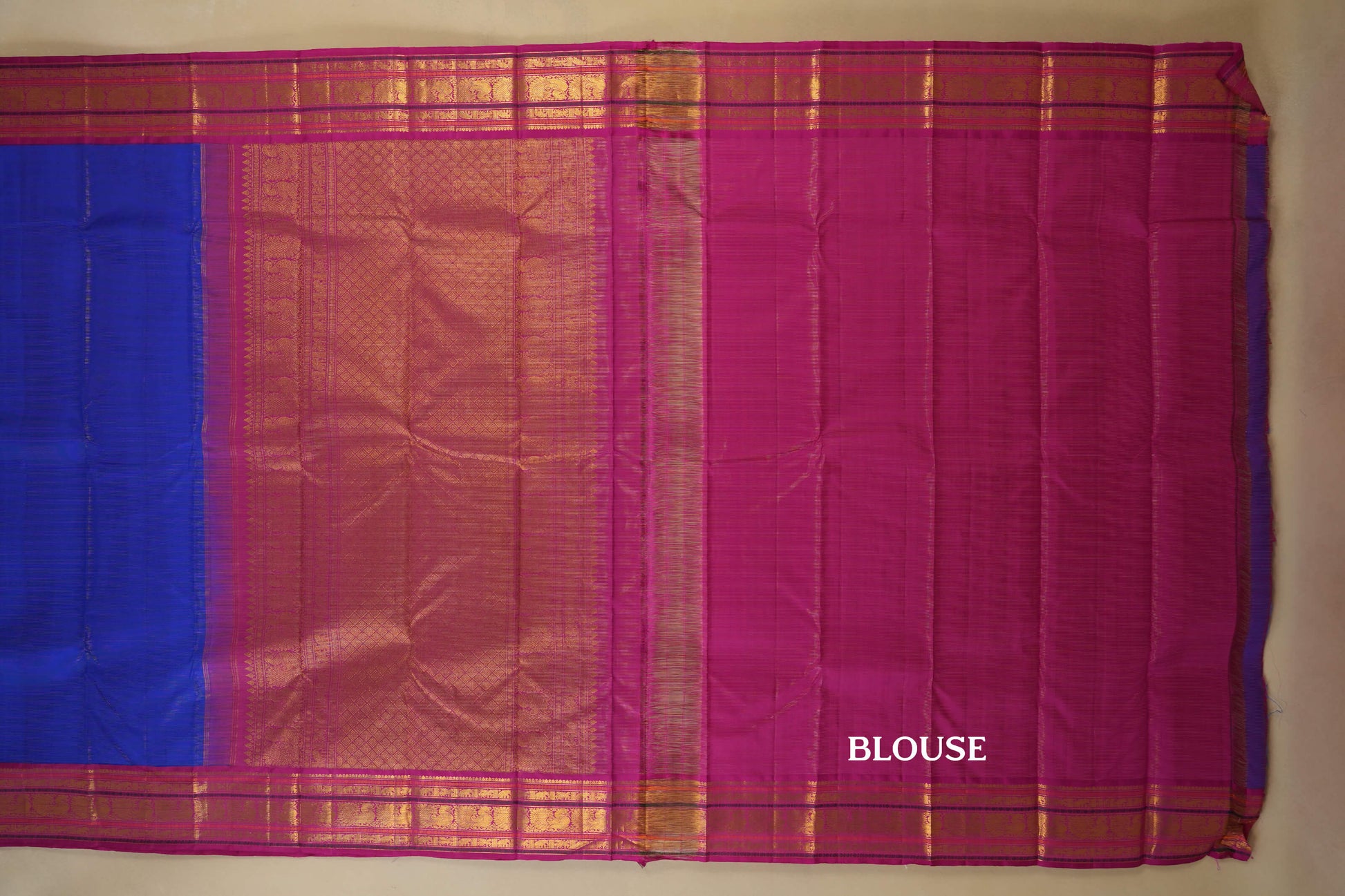 vintage kanjivaram silk saree blouse