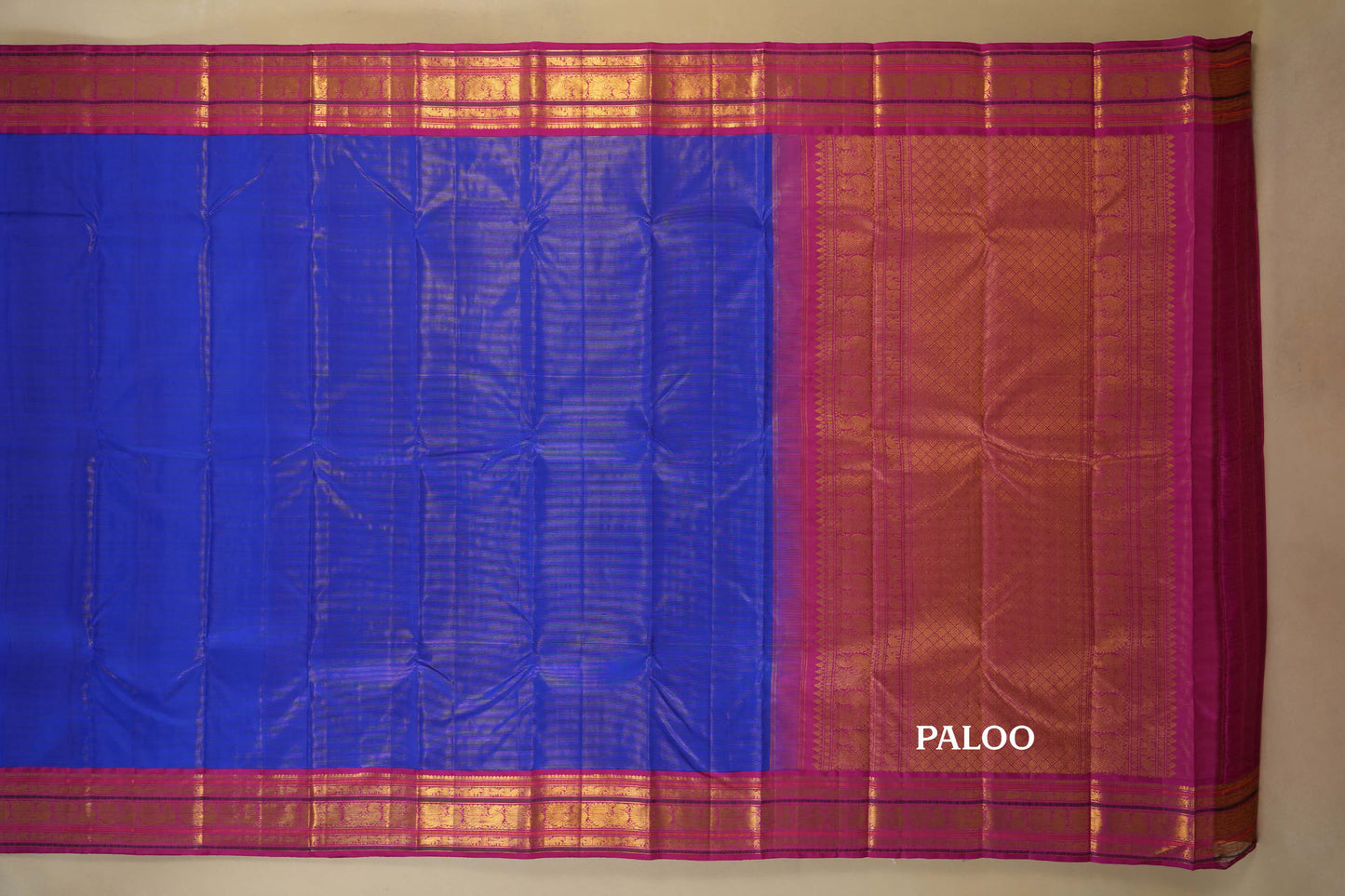 vintage kanjivaram silk saree paloo