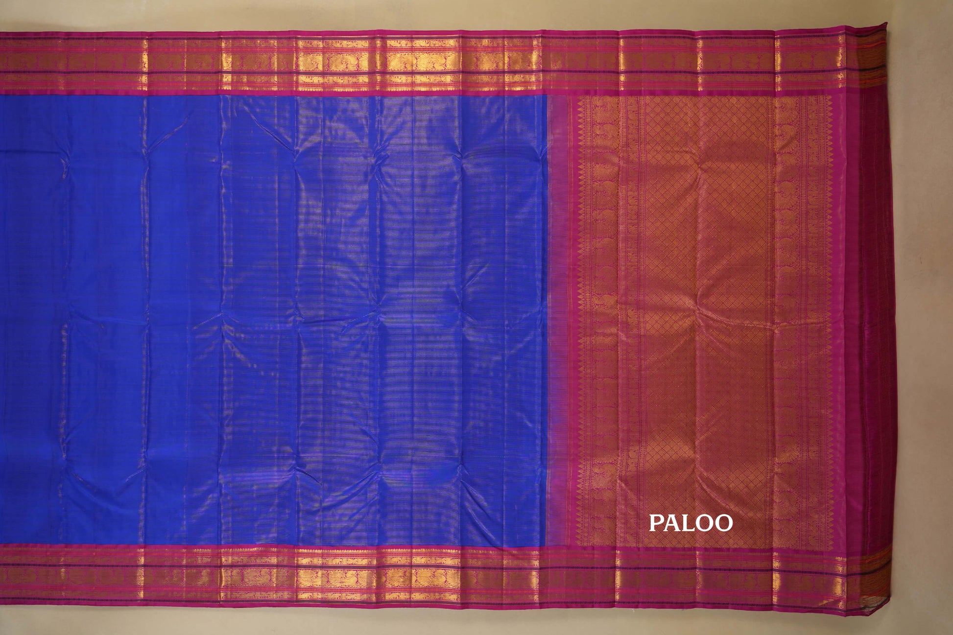 vintage kanjivaram silk saree paloo