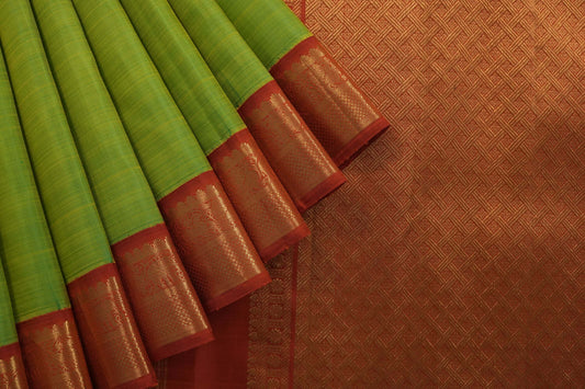 Plain kanchipuram silk saree