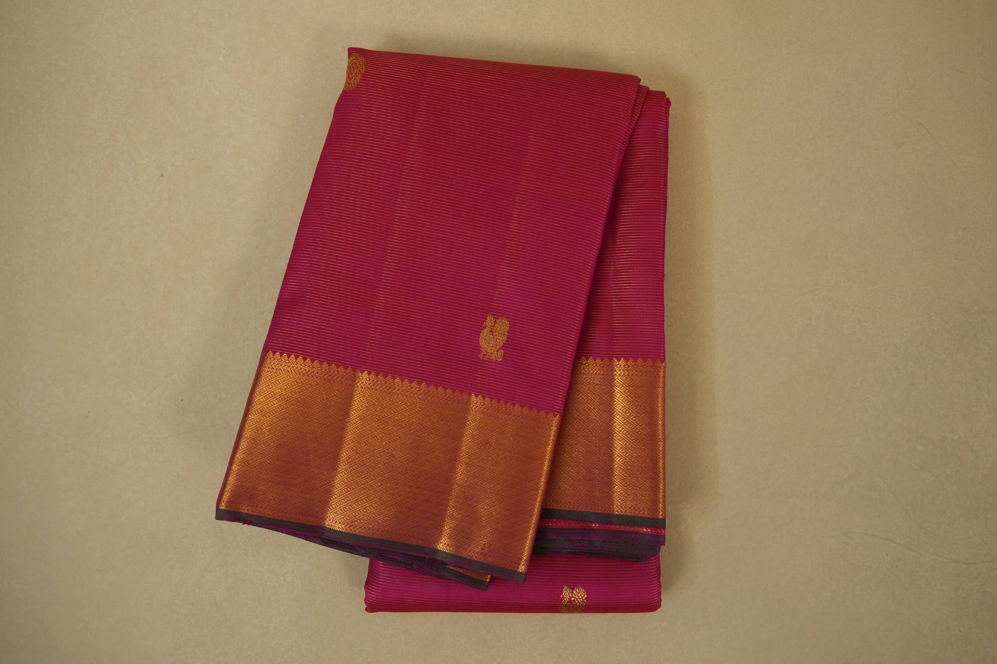 Pink vintage kanjivaram silk saree