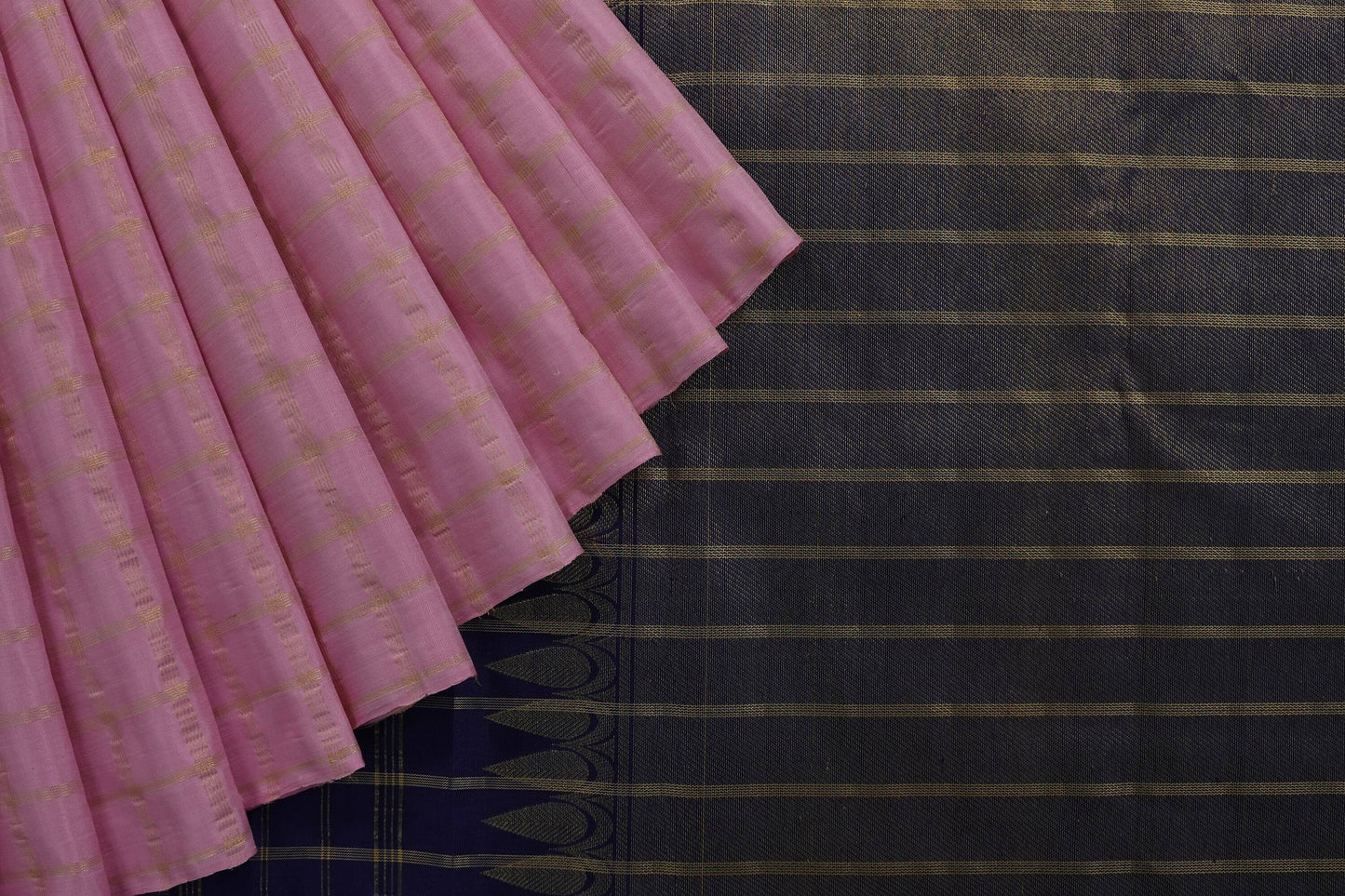 Borderless kanchipuram silk saree