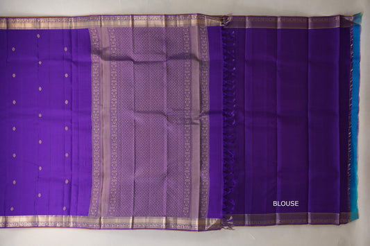Royal purple Light Weight Kanjivaram Silk Saree SS8947