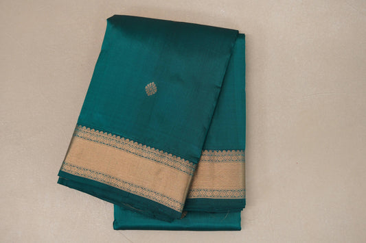 Peacock Green Light Weight Kanjivaram Silk Saree SS8951