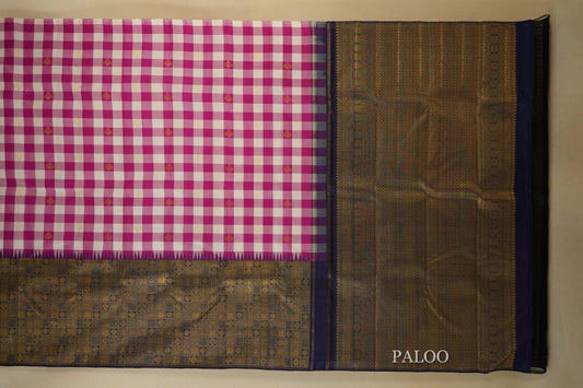 vintage kanjivaram silk saree paloo