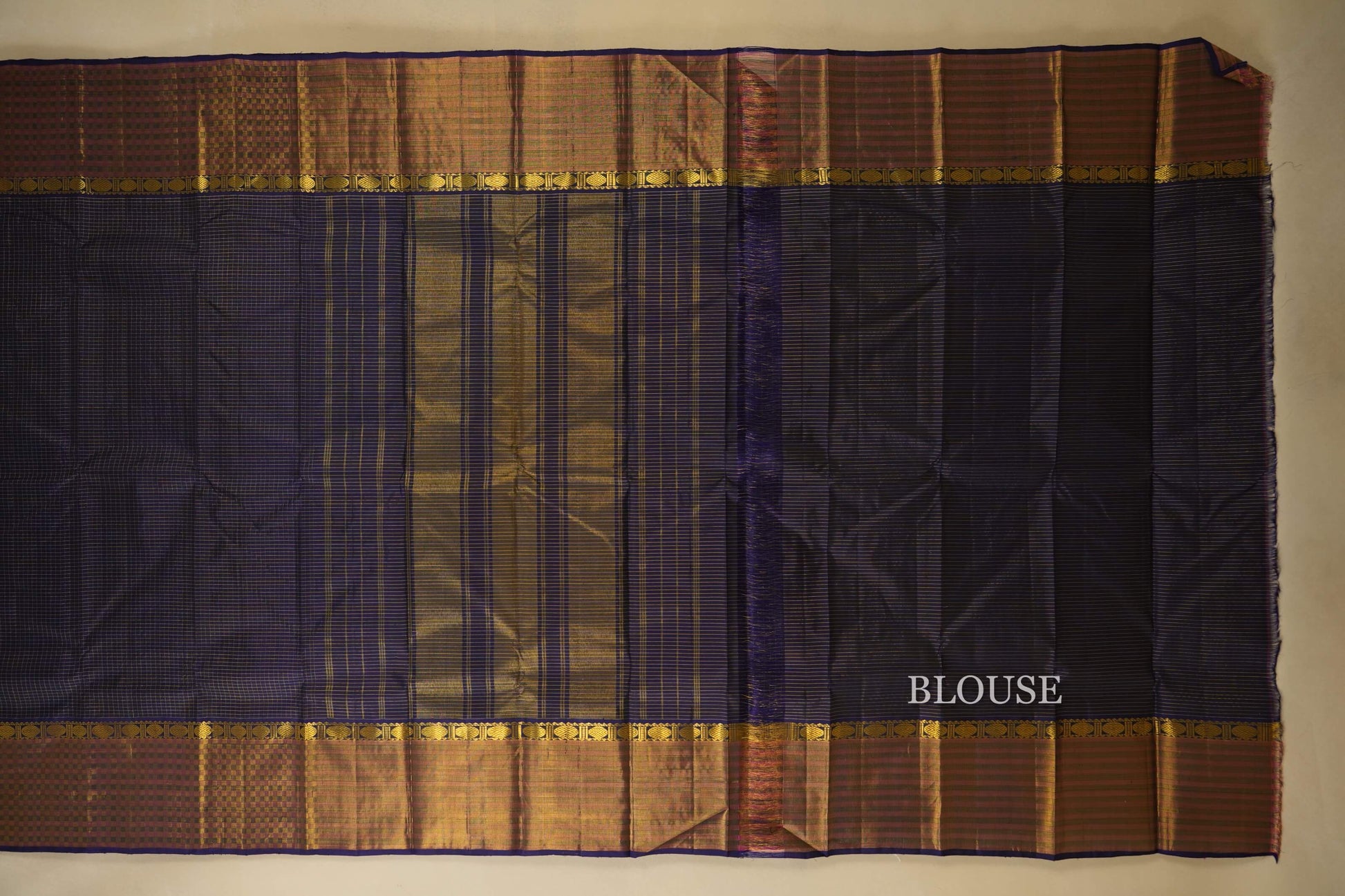 vintage kanjivaram silk saree blouse