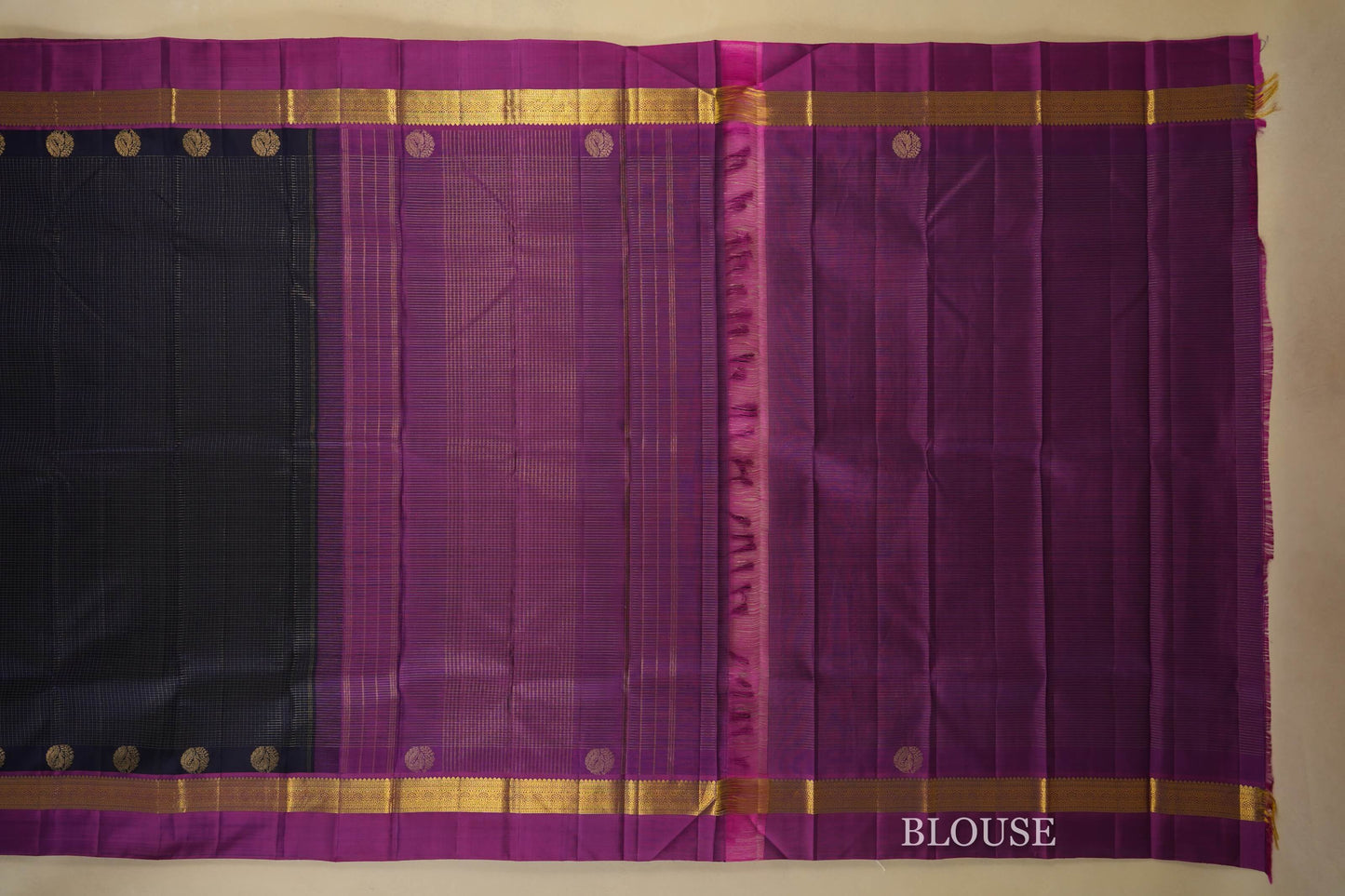 vintage kanjivaram silk saree blouse