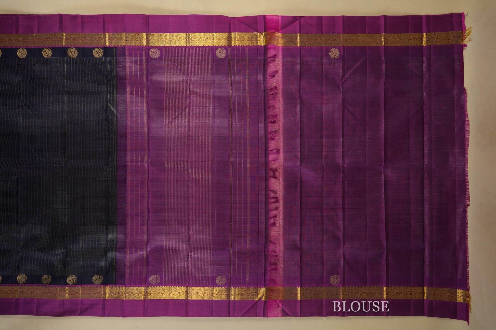 vintage kanjivaram silk saree blouse