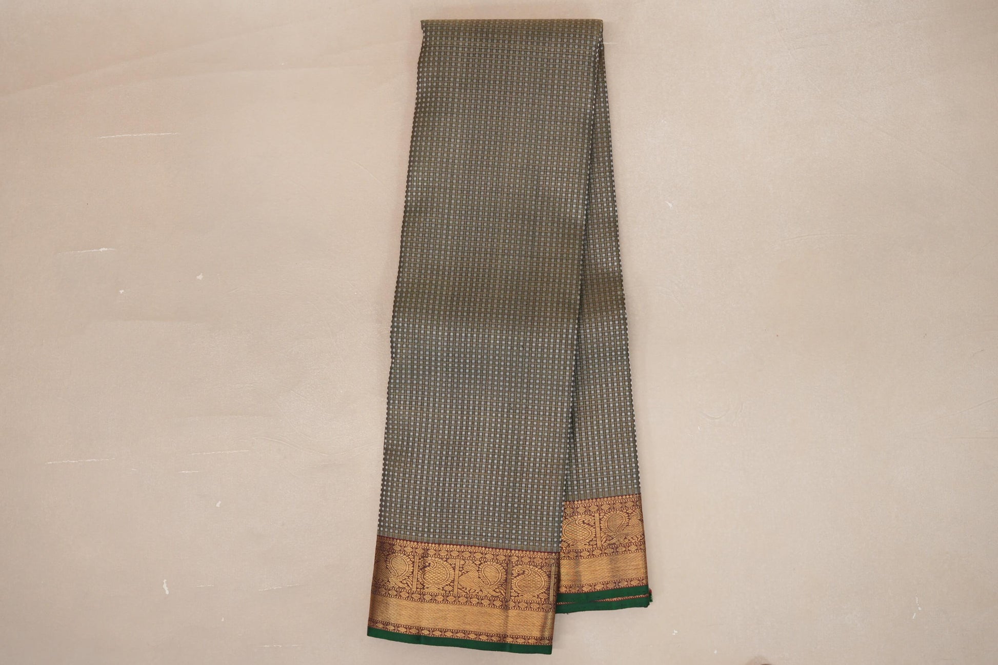 Sage Green Heirloom Kanjivaram Silk Saree online
