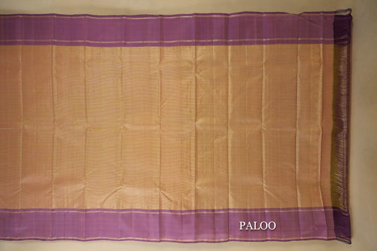 Beige Kanjivaram Silk Saree paloo