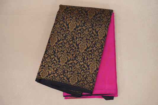 Pink Vintage Kanjivaram Silk Saree 