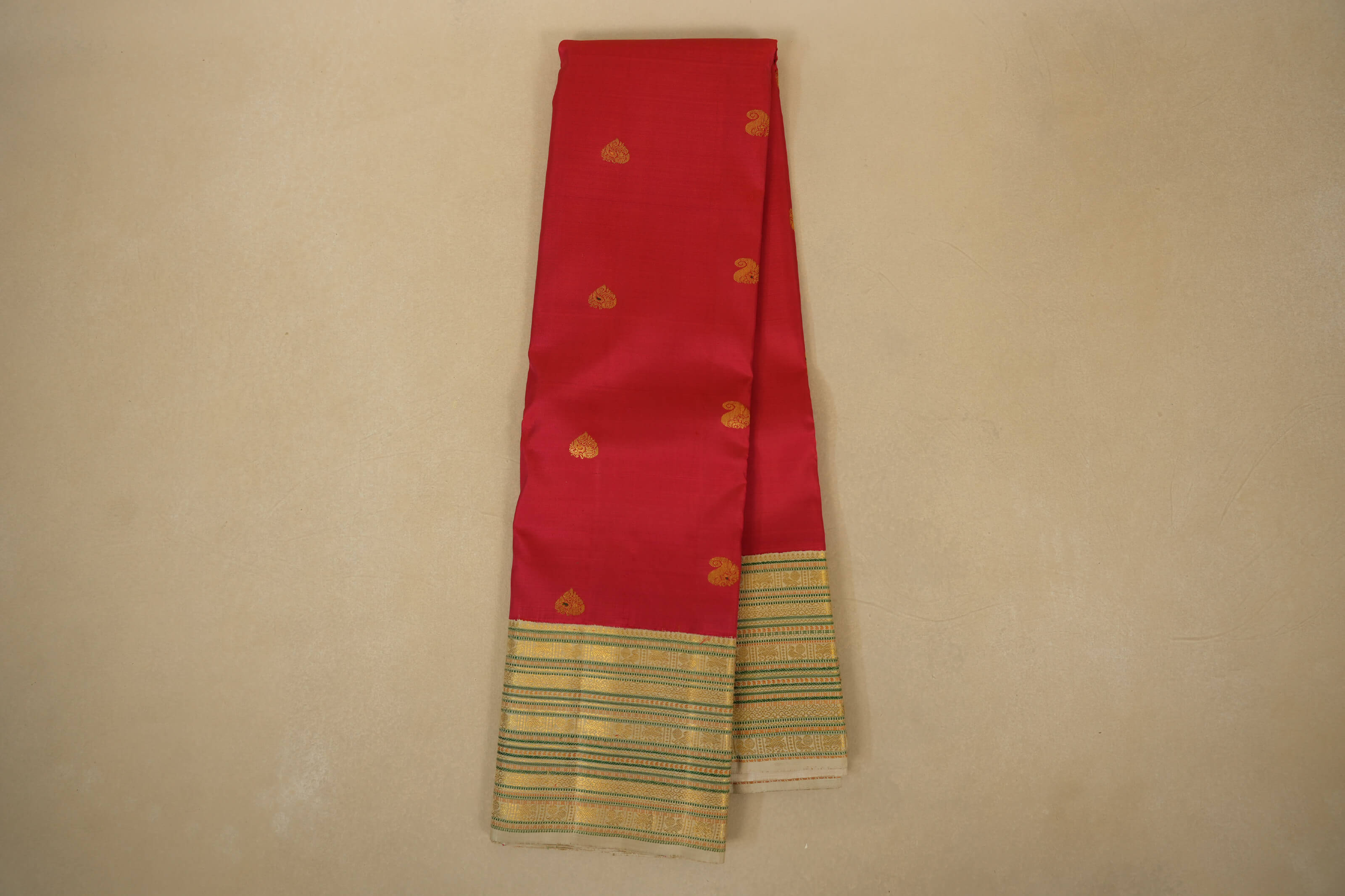 online Red vintage kanjivaram silk saree