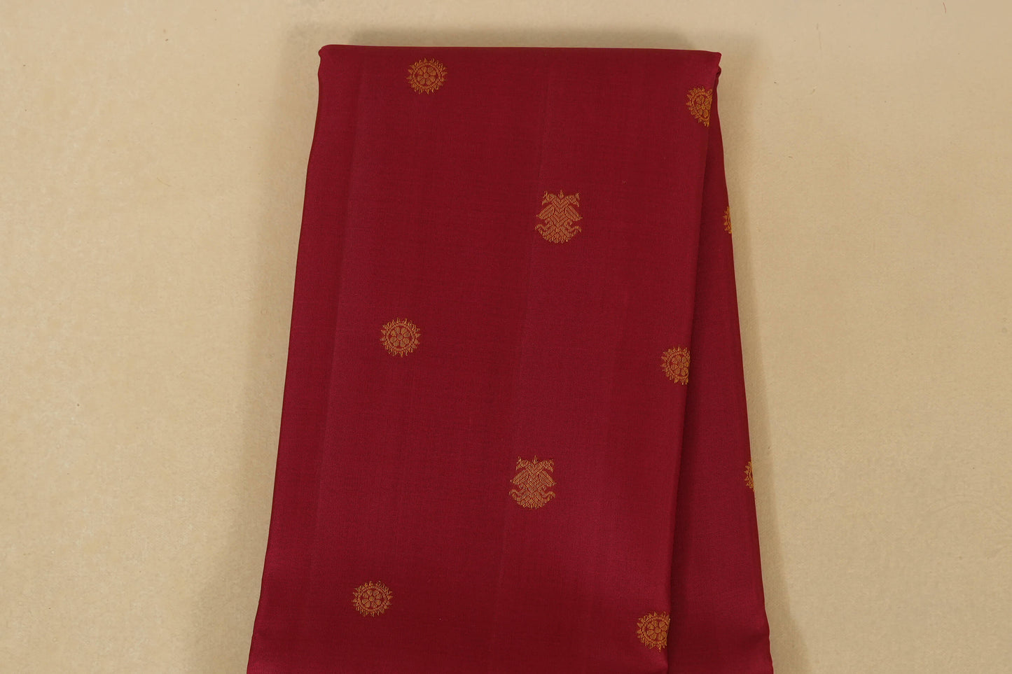 Maroon Kanjivaram Silk Saree  body zoom