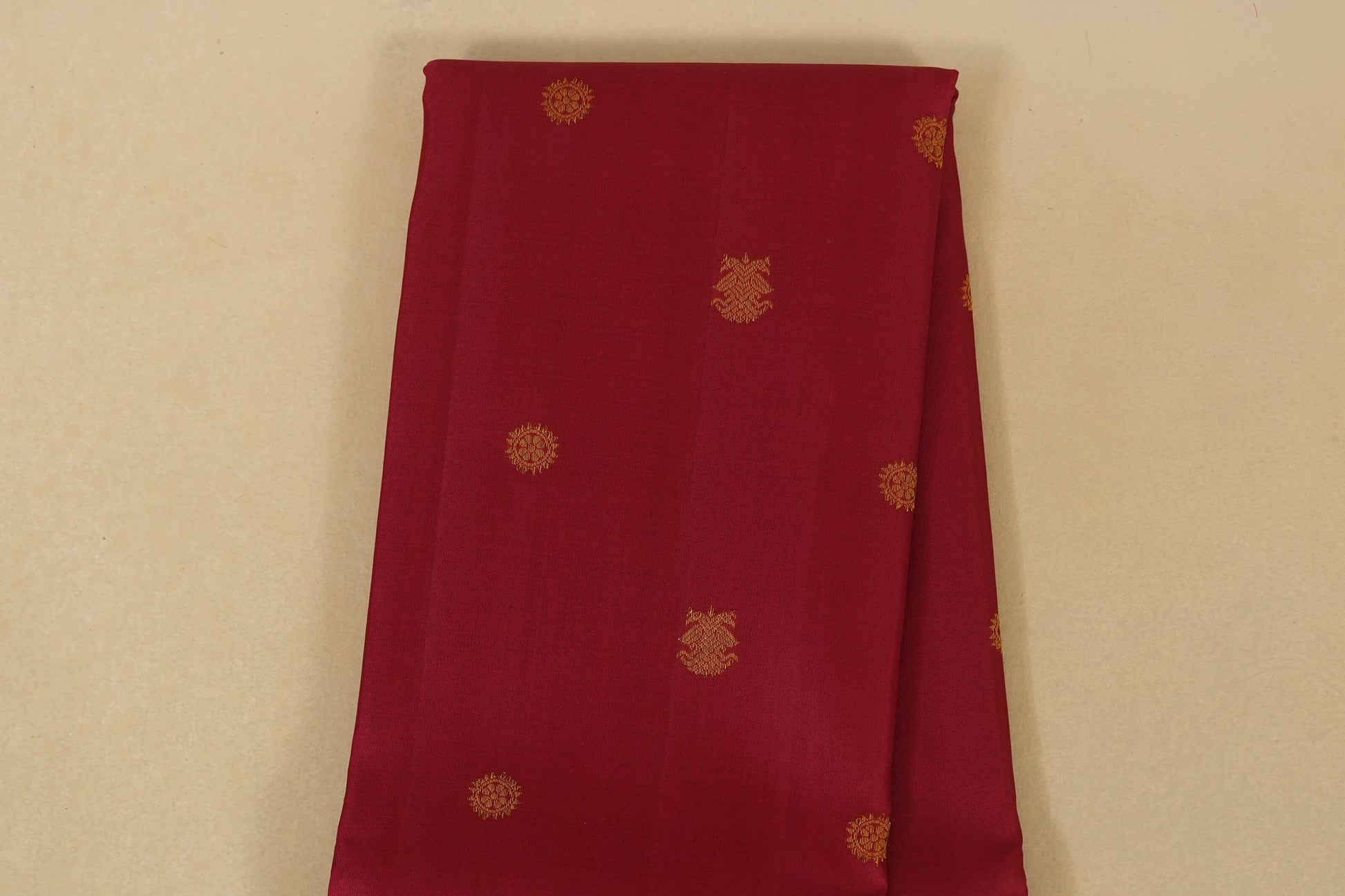 Maroon Kanjivaram Silk Saree  body zoom