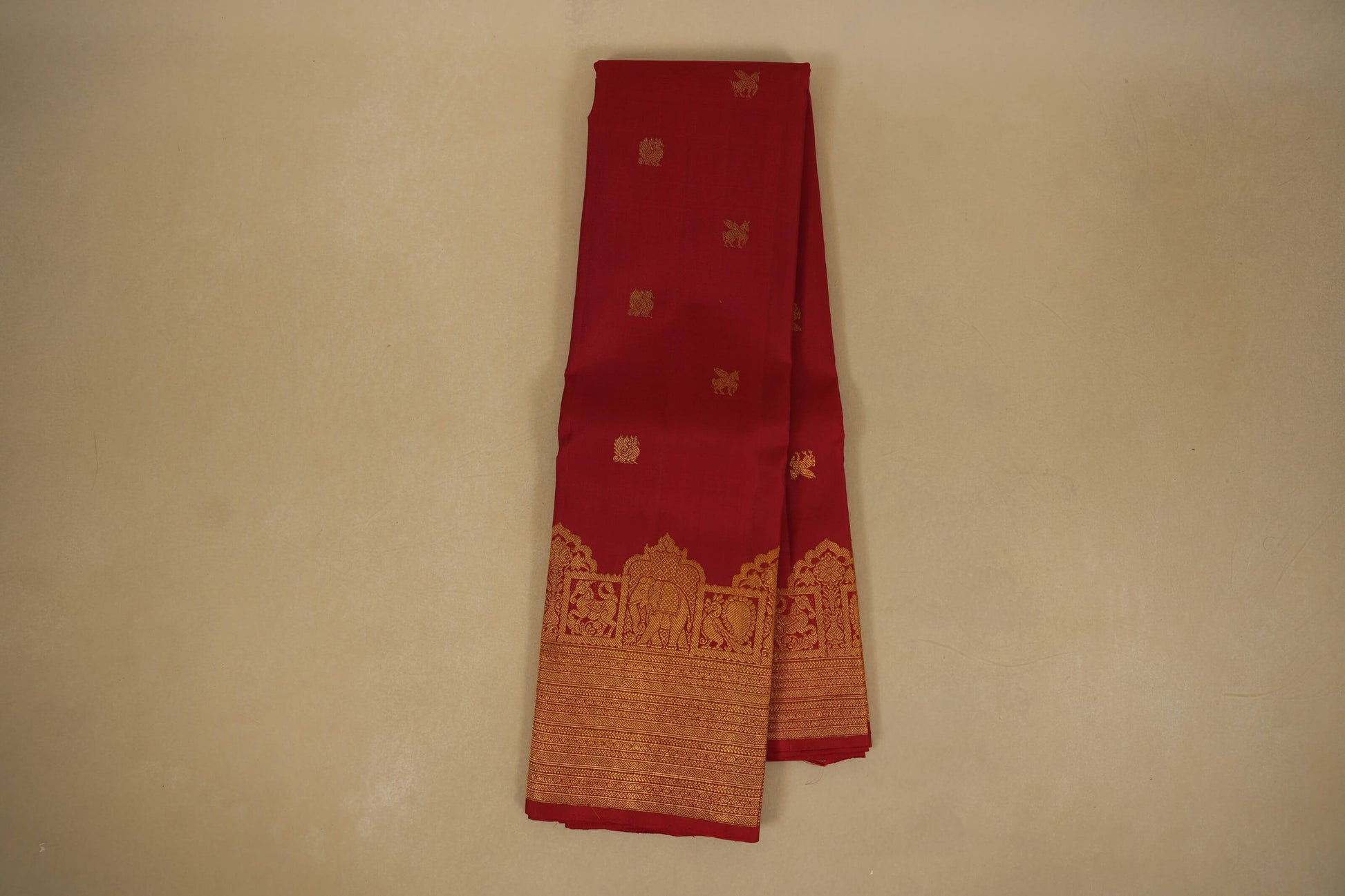 online Red Kanjivaram Silk Saree
