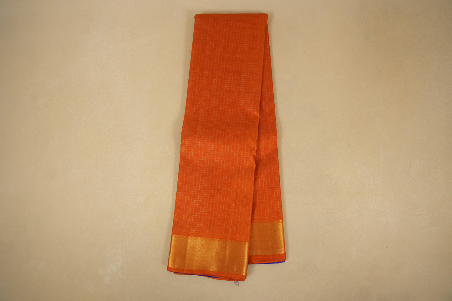 Checked vintage kanjivaram silk saree