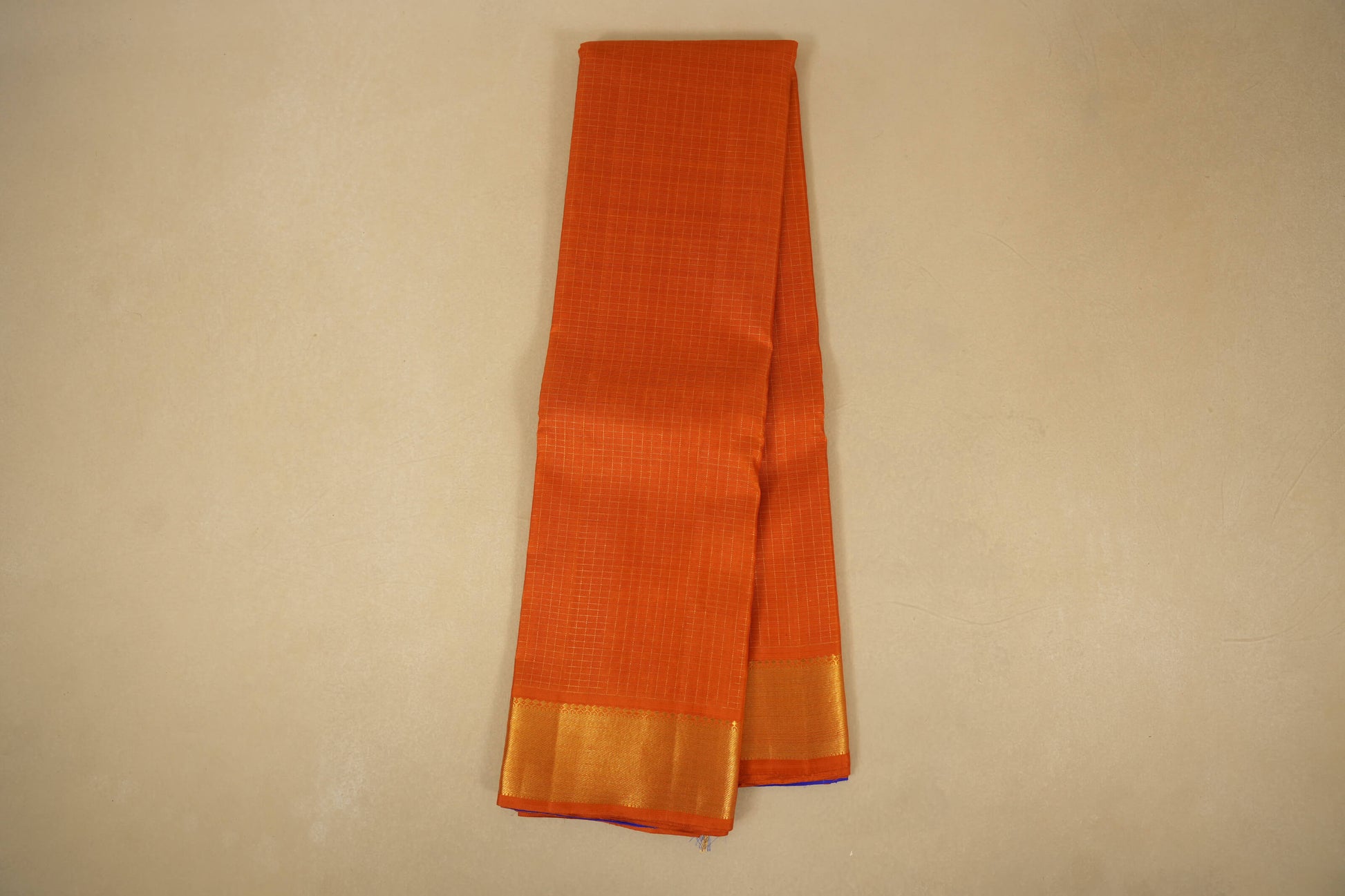Checked vintage kanjivaram silk saree