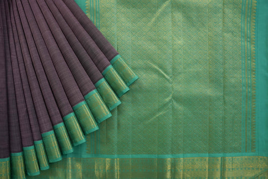 Light lavender kanchipuram silk saree
