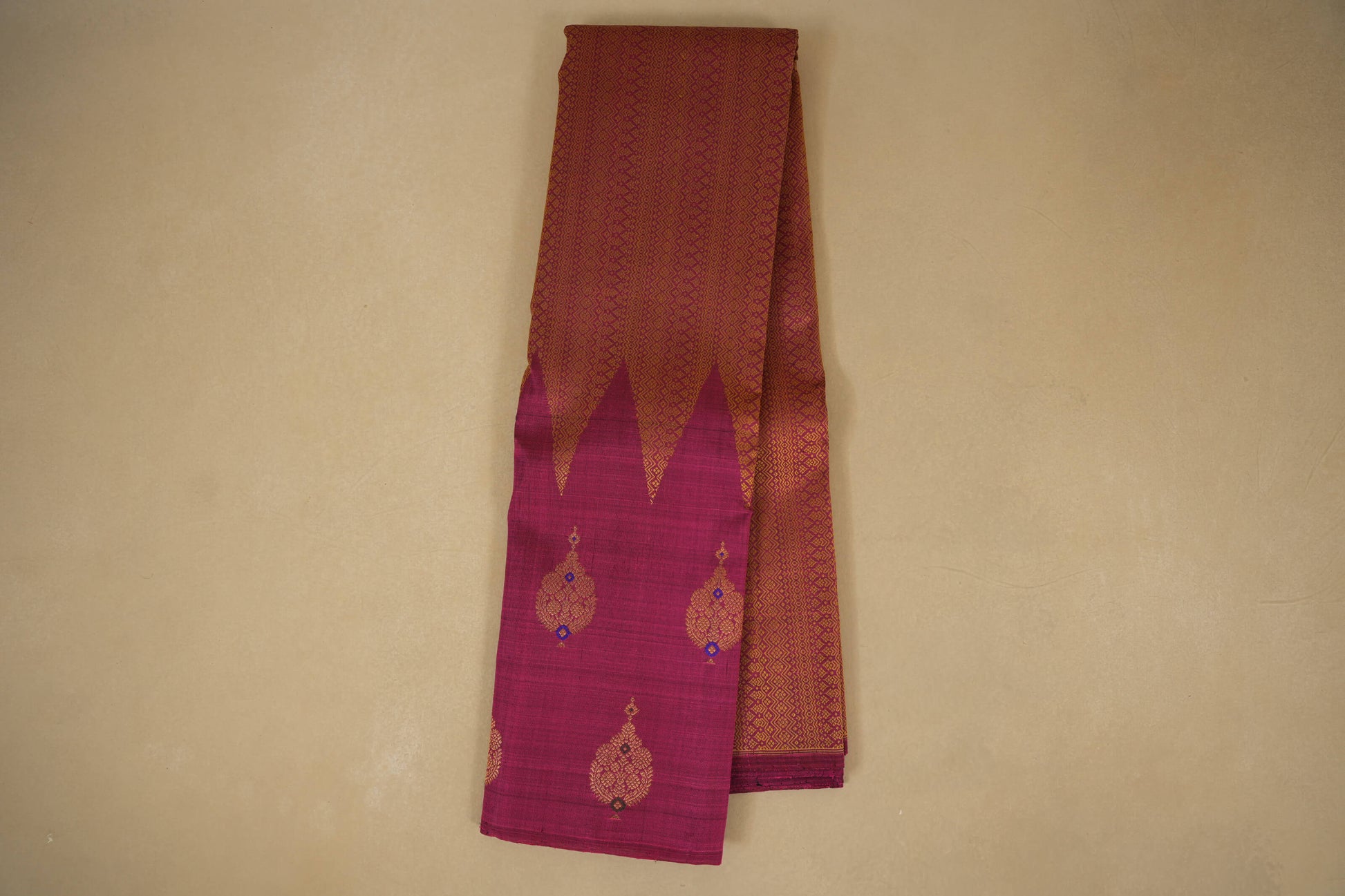 online Magenta Kanjivaram Silk Saree