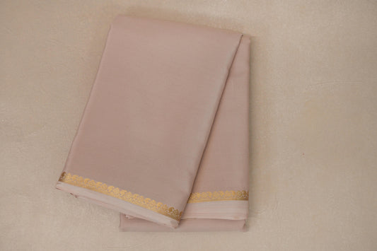 Cream Beige Mysore Silk Saree SS8982