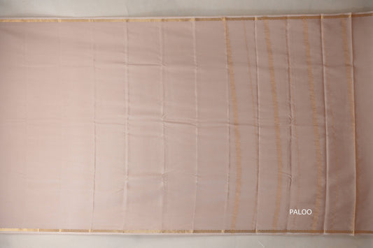 Cream Beige Mysore Silk Saree SS8982