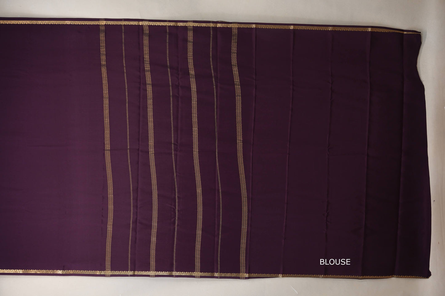 Deep Wine Purple Mysore Silk Saree SS8984