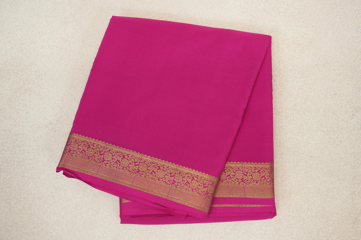 Rani Pink Mysore Silk Saree