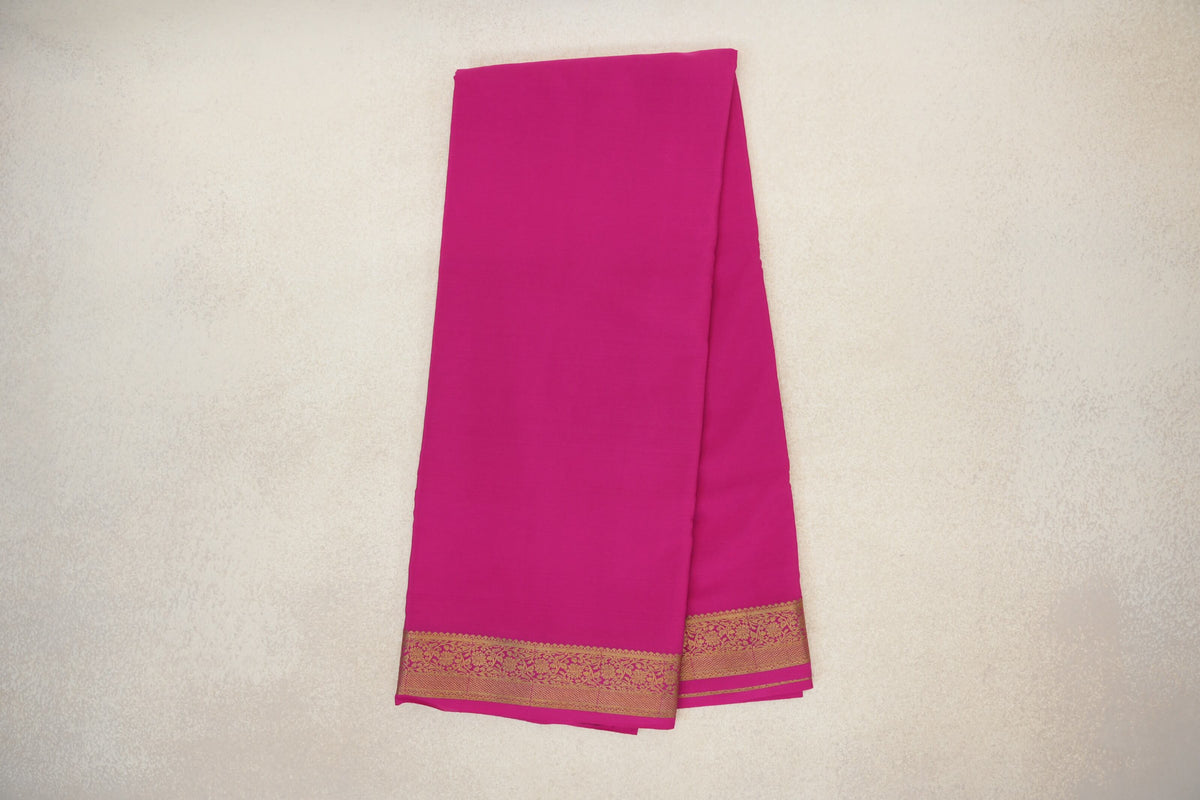 Online Rani Pink Mysore Silk Saree