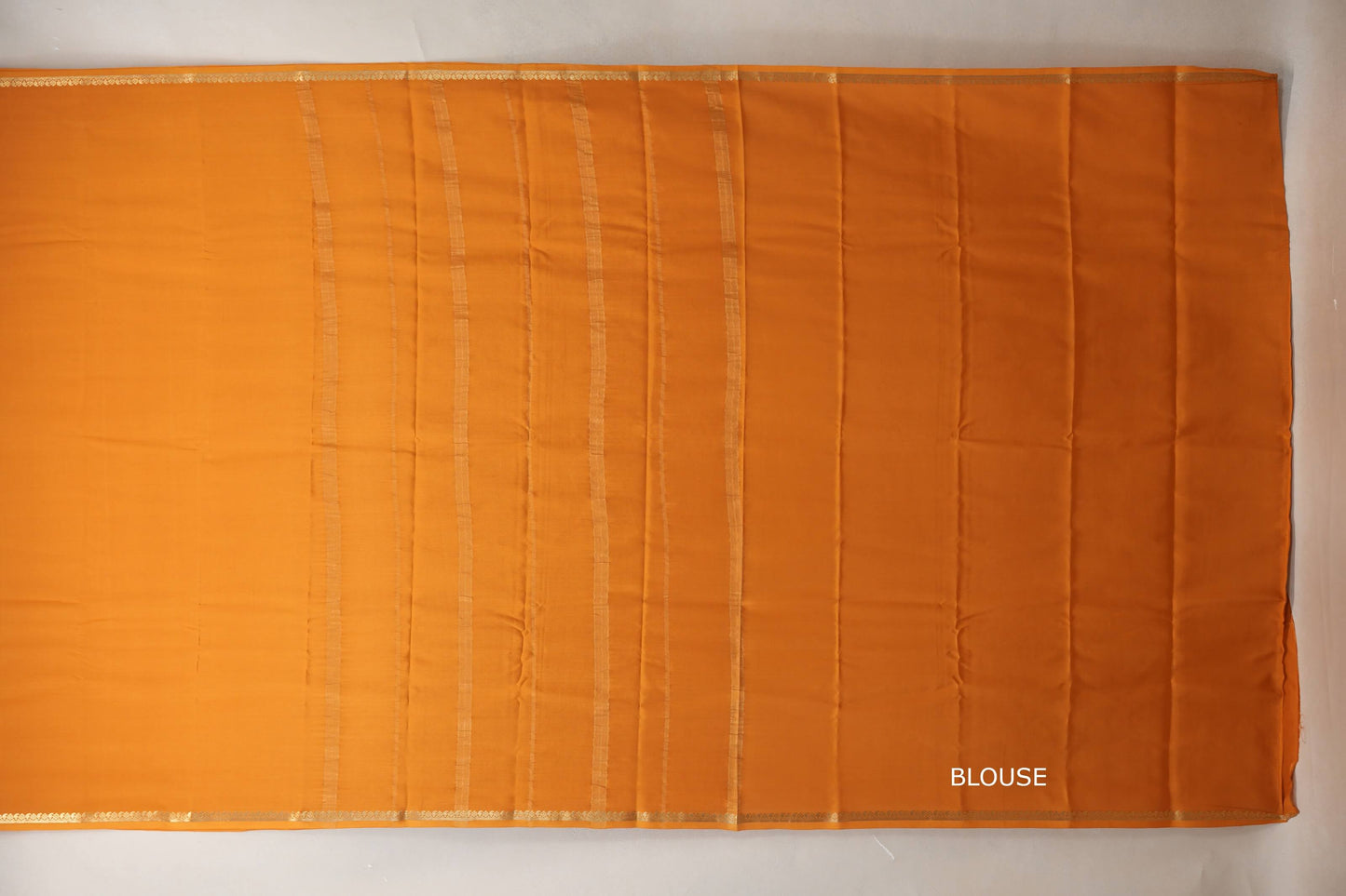 Mustard Orange Mysore Silk Saree SS8988