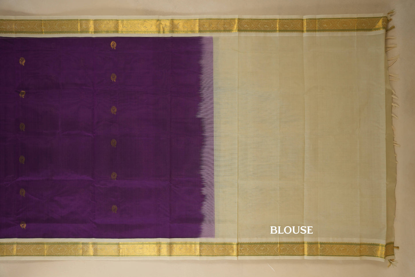 vintage silk cotton saree blouse