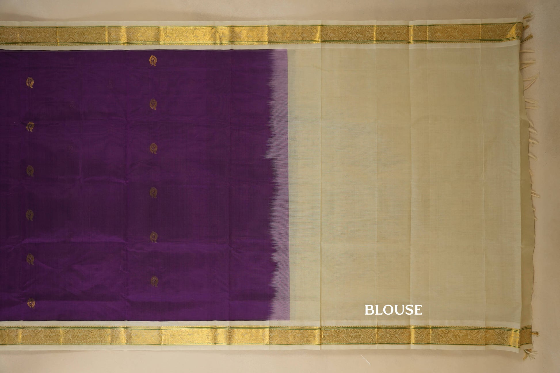 vintage silk cotton saree blouse