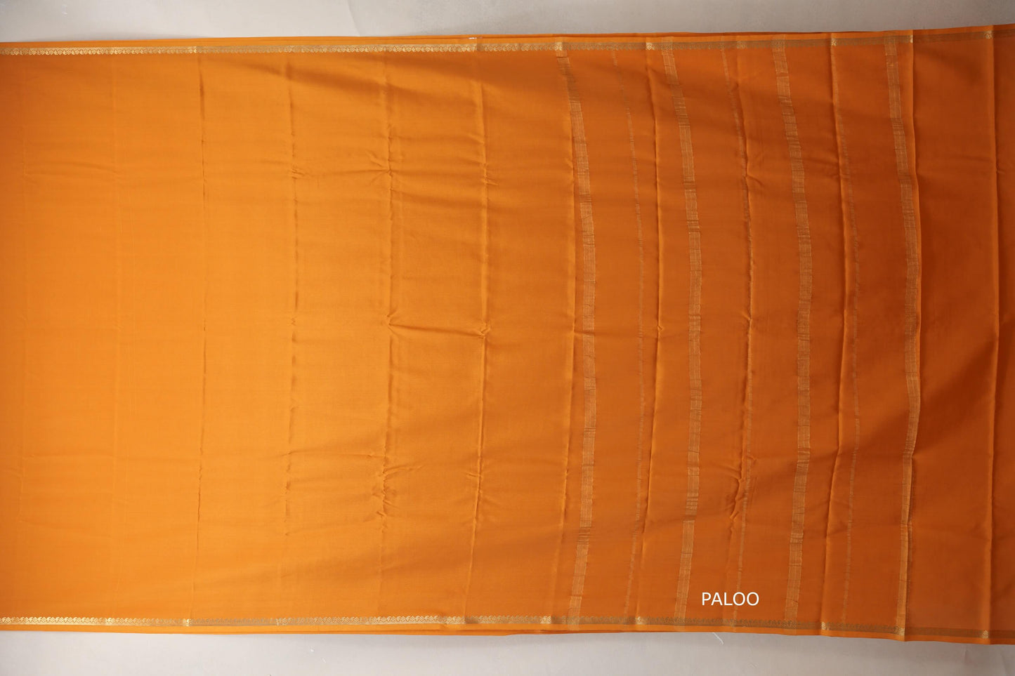 Mustard Orange Mysore Silk Saree SS8988