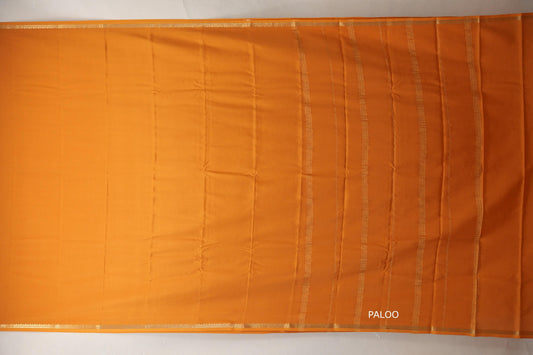 Mustard Orange Mysore Silk Saree SS8988