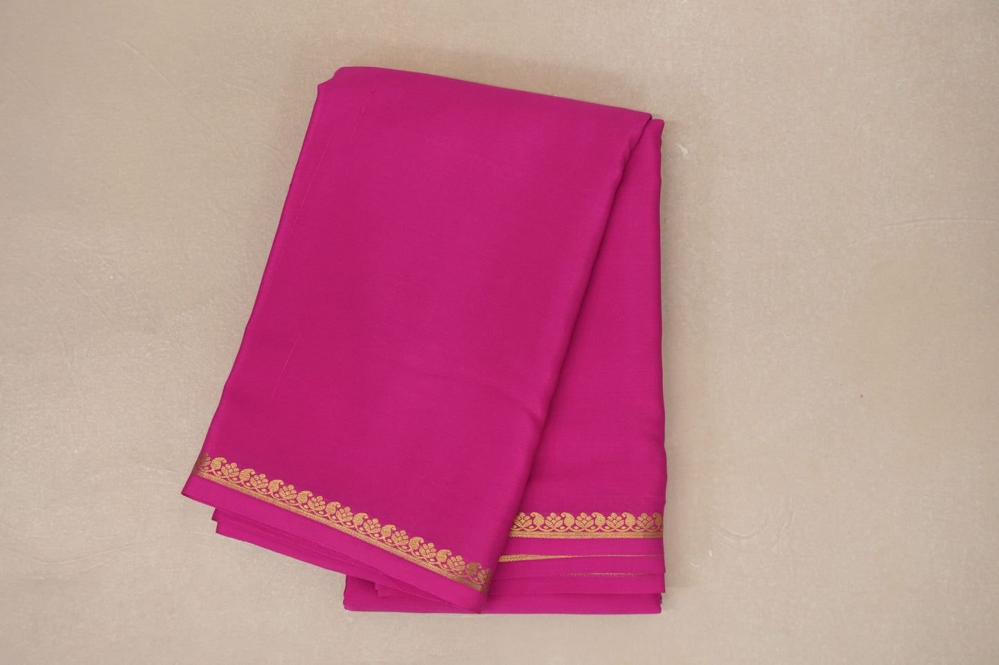 Deep Rani Pink Mysore Silk Saree SS8989
