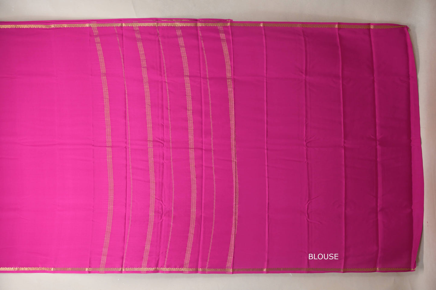 Deep Rani Pink Mysore Silk Saree SS8989