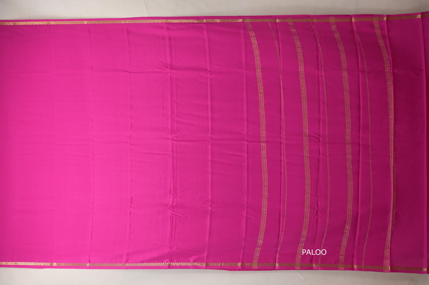 Deep Rani Pink Mysore Silk Saree SS8989