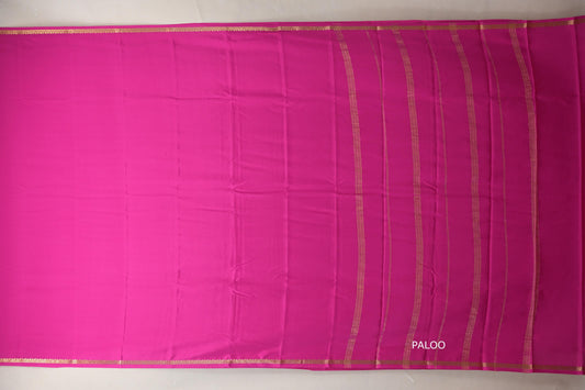 Deep Rani Pink Mysore Silk Saree SS8989