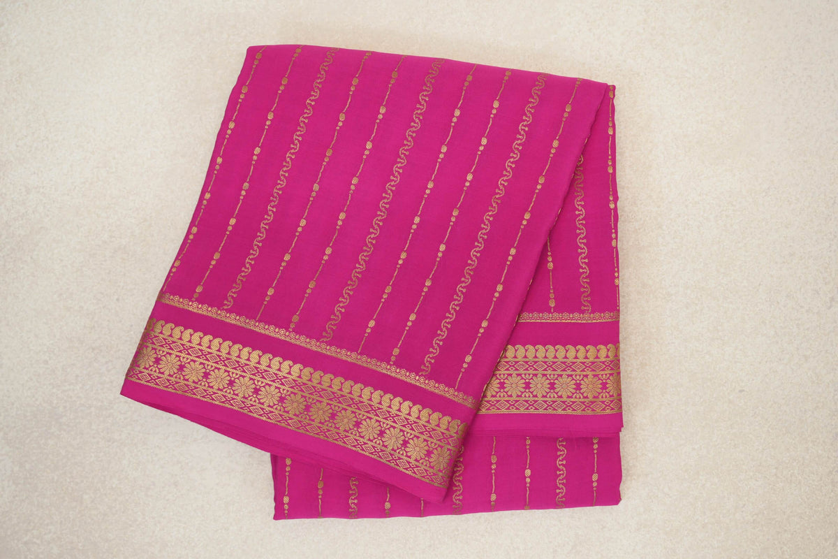 Rani Pink Mysore Silk Saree