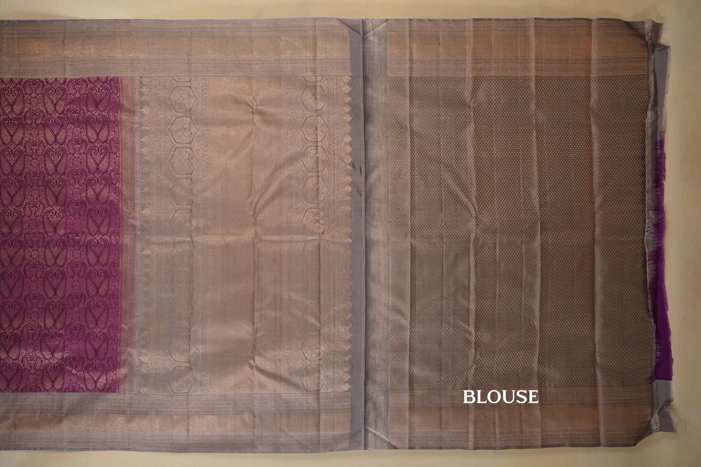 vintage kanjivaram silk saree blouse