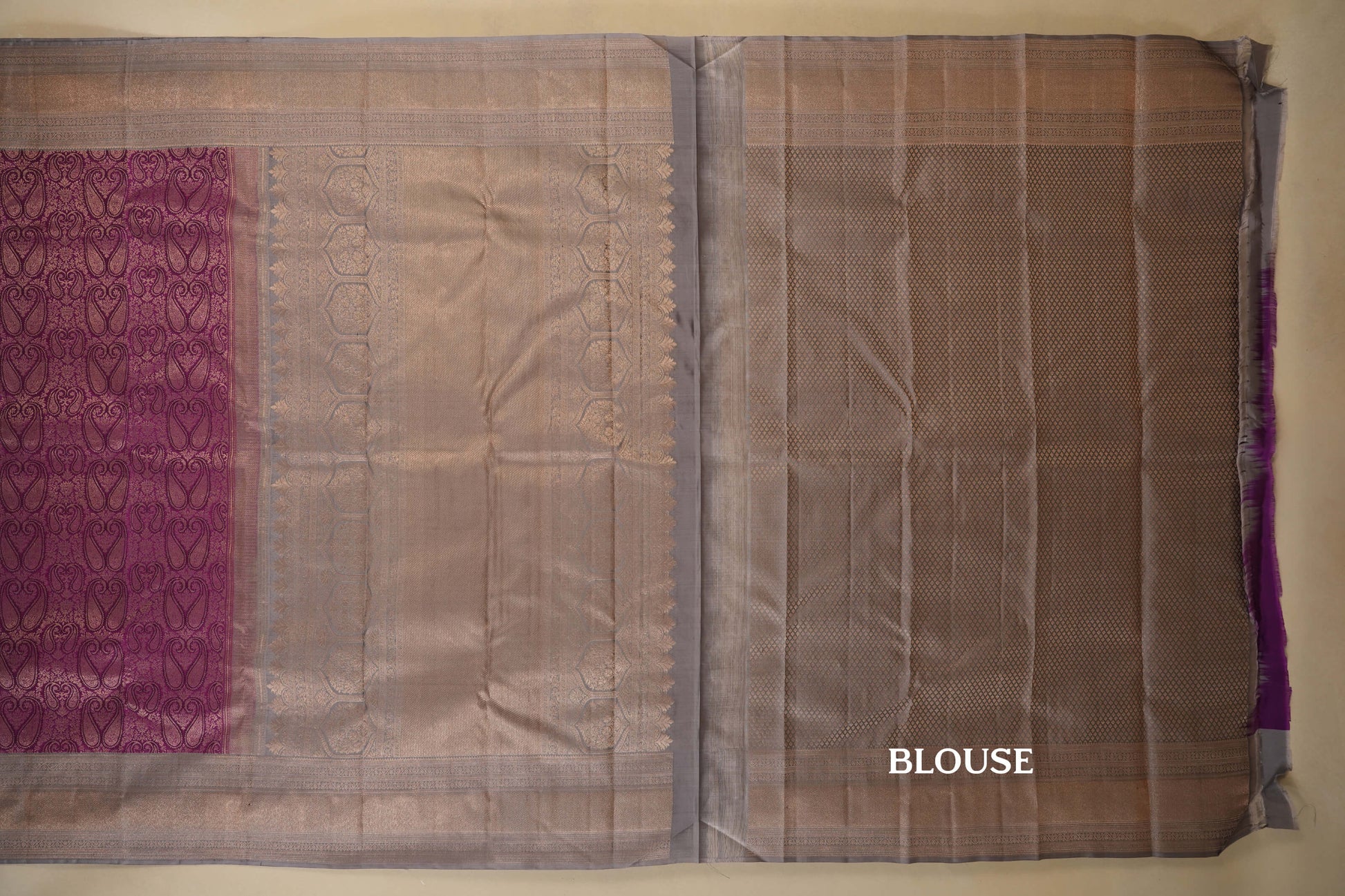 vintage kanjivaram silk saree blouse