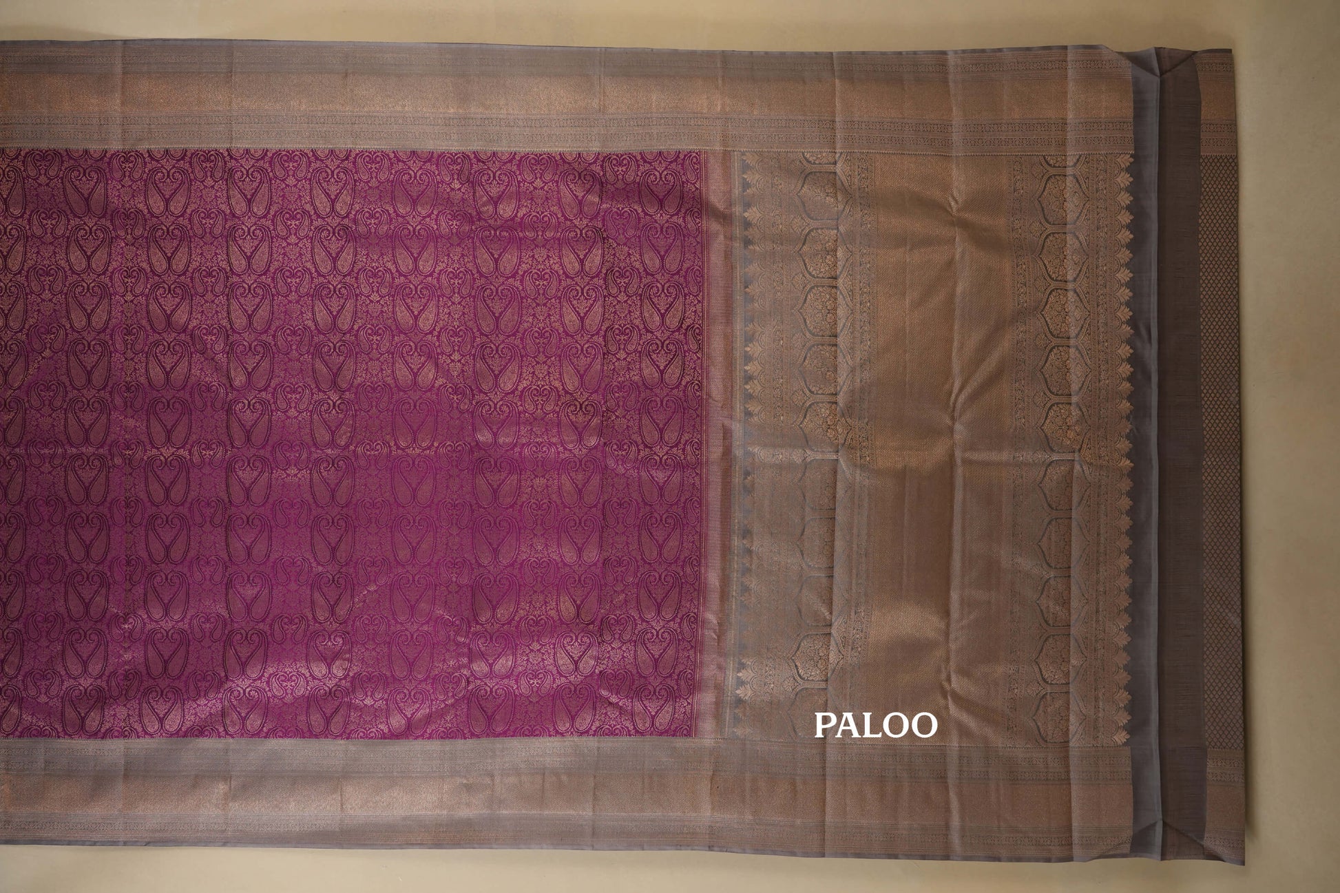 vintage kanjivaram silk saree paloo
