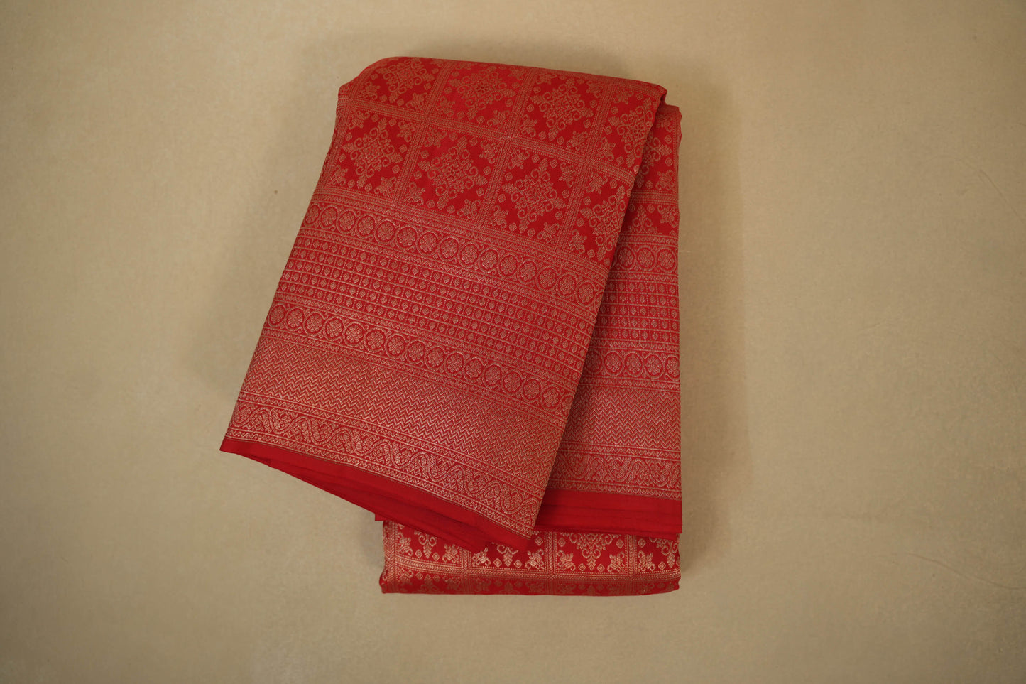 Red vintage kanjivaram silk saree