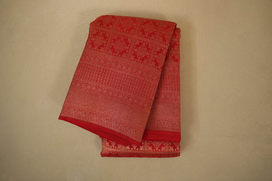 Red Kanjivaram Silk Saree SS7943